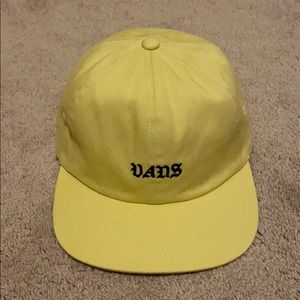 Vans adjustable yellow snapback hat